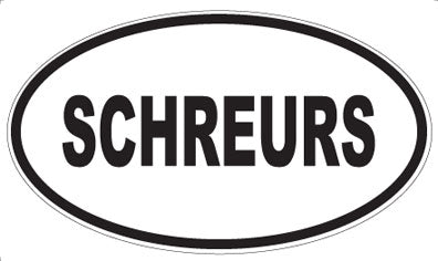 SCHREURS - Oval Sticker