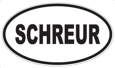 SCHREUR - Oval Magnet