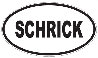 SCHRICK - Oval Sticker