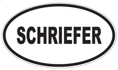 SCHRIEFER - Oval Magnet