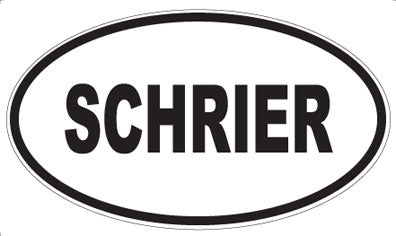 SCHRIER - Oval Magnet