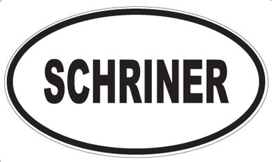 SCHRINER - Oval Magnet