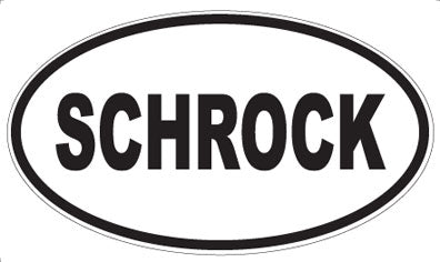 SCHROCK - Oval Magnet