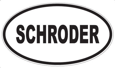 SCHRODER - Oval Magnet
