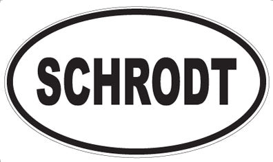 SCHRODT - Oval Magnet