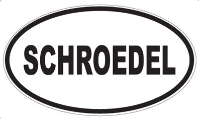 SCHROEDEL - Oval Magnet