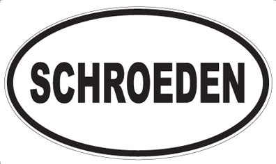 SCHROEDEN - Oval Magnet