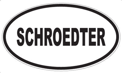 SCHROEDTER - Oval Magnet
