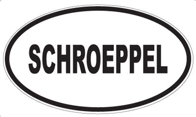 SCHROEPPEL - Oval Sticker