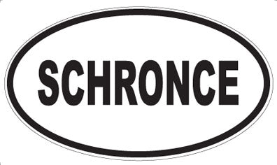 SCHRONCE - Oval Sticker