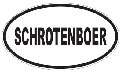 SCHROTENBOER - Oval Magnet