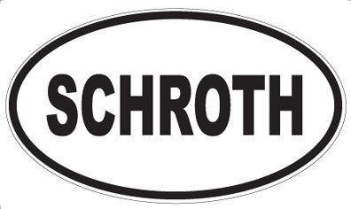 SCHROTH - Oval Sticker