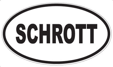 SCHROTT - Oval Sticker