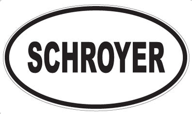 SCHROYER - Oval Magnet