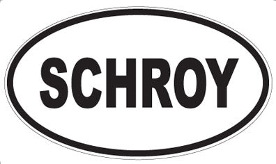 SCHROY - Oval Magnet