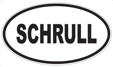 SCHRULL - Oval Sticker