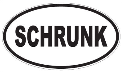 SCHRUNK - Oval Sticker