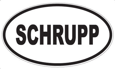 SCHRUPP - Oval Sticker