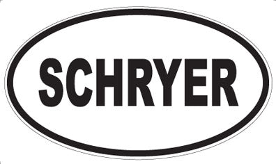 SCHRYER - Oval Magnet