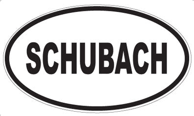 SCHUBACH - Oval Sticker