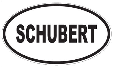 SCHUBERT - Oval Sticker