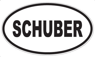 SCHUBER - Oval Magnet