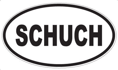SCHUCH - Oval Sticker
