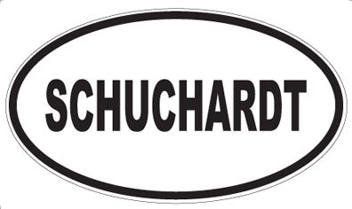 SCHUCHARDT - Oval Sticker