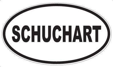 SCHUCHART - Oval Sticker