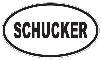 SCHUCKER - Oval Sticker