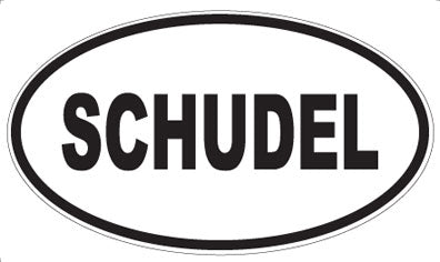 SCHUDEL - Oval Magnet