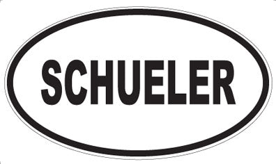 SCHUELER - Oval Magnet