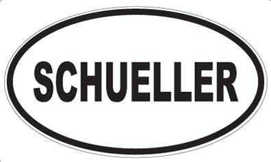 SCHUELLER - Oval Sticker