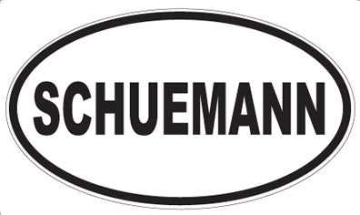 SCHUEMANN - Oval Sticker
