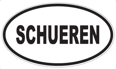 SCHUEREN - Oval Sticker