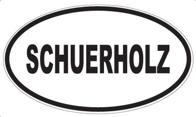 SCHUERHOLZ - Oval Sticker