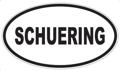 SCHUERING - Oval Sticker