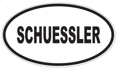 SCHUESSLER - Oval Magnet