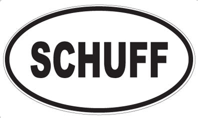 SCHUFF - Oval Sticker