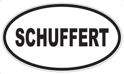 SCHUFFERT - Oval Magnet
