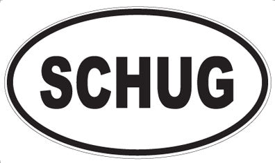 SCHUG - Oval Magnet