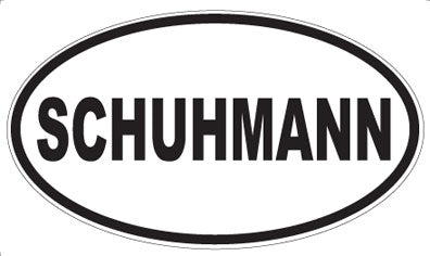 SCHUHMANN - Oval Sticker