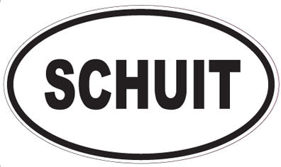 SCHUIT - Oval Sticker