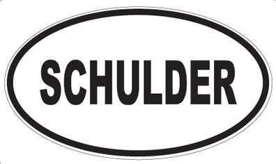 SCHULDER - Oval Magnet