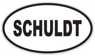 SCHULDT - Oval Sticker