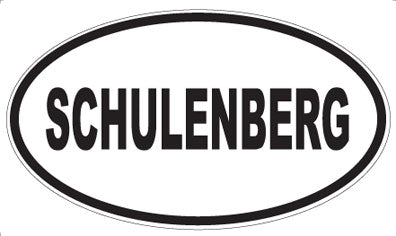 SCHULENBERG - Oval Sticker