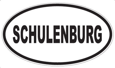 SCHULENBURG - Oval Magnet