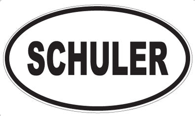 SCHULER - Oval Sticker