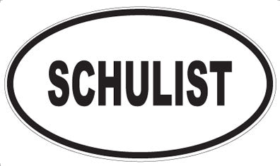 SCHULIST - Oval Sticker
