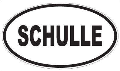 SCHULLE - Oval Sticker
